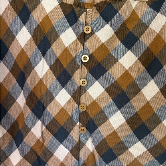 Lucky Brand Casual Plaid Button Down Shirt with Back Button Detail - Picture 4 of 6